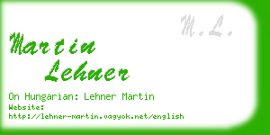 martin lehner business card